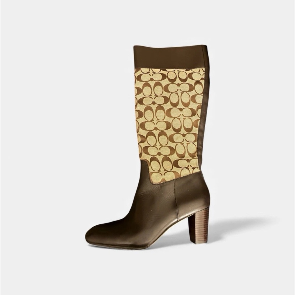 Coach Martta Tall Boots Womens Size 7B Signature NWT MSRP $498 - Picture 6 of 6